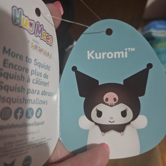 NWT Squishmallow Kuromi Hugmee Sanrio 10” Hello Kitty and Friends - Picture 5 of 5